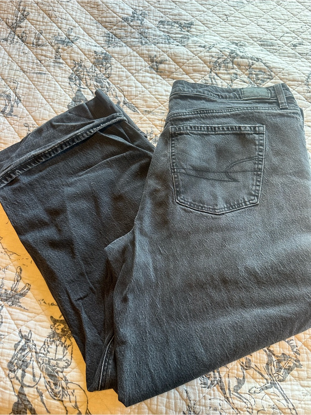 American Eagle Outfitters Black Wide Leg Jeans